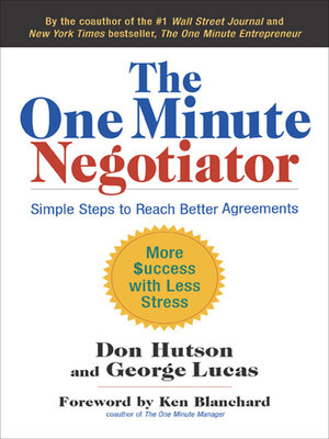 cover image of The One Minute Negotiator